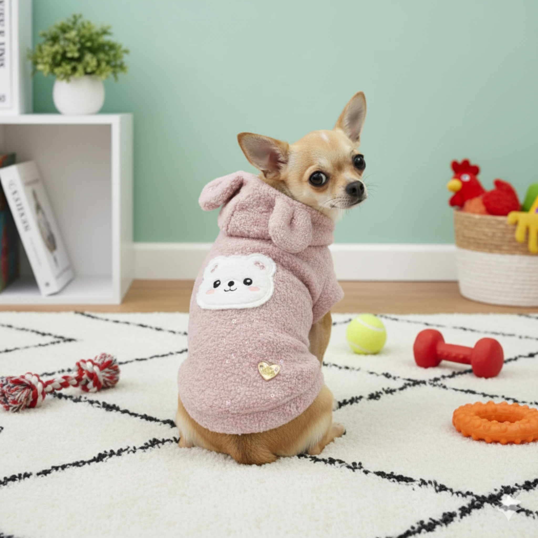 Felpa Invernale Teddy Chocolate per Cani